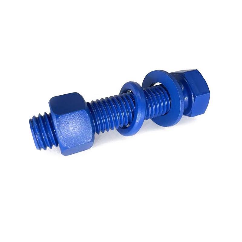 Grade 10.9 12.9 8.8 A2 70 Sekrup Heksagonal Stainless Steel Sekrup Dilapisi Biru