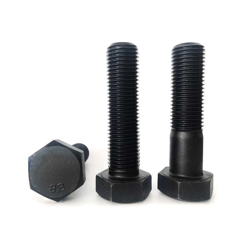Baja Paduan M10*100 Sekrup Kepala Hex Eksternal Baut Oksida Hitam