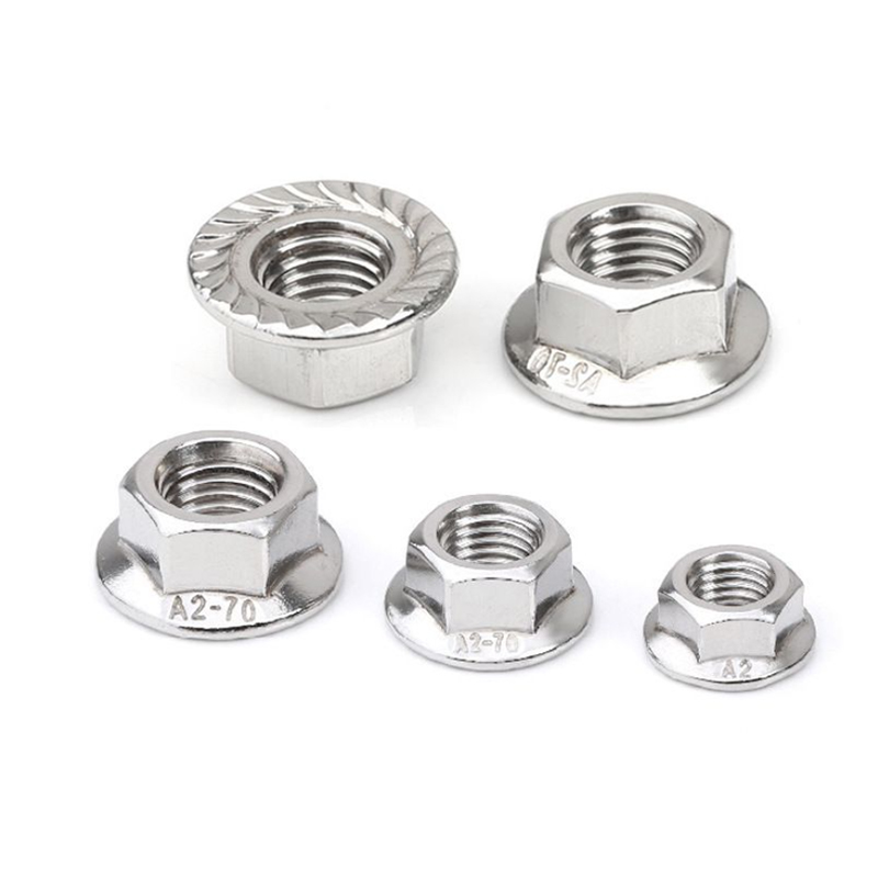 DIN6923 M4 Mur Anti Selip Mur Flange Hex