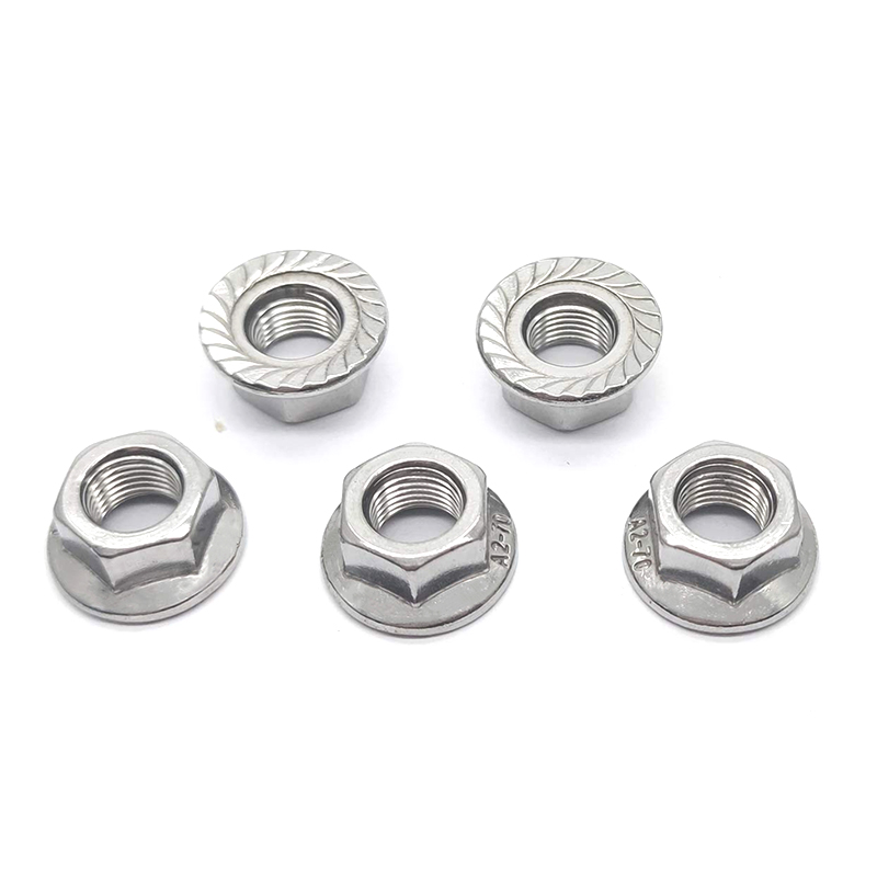 Mur Flange Hex Polos 304 Baja Tahan Karat Mur Anti Selip
